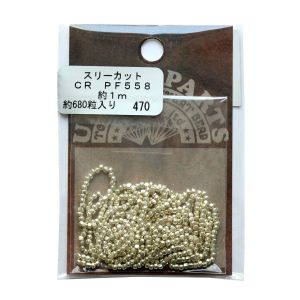 トーホー トーホー PFビーズ スリーカット 外径 約2mm 680粒入 約1m糸通し シャンパンゴールド 3C-PF558