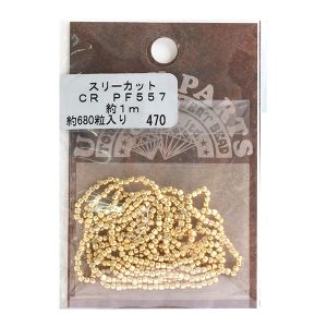 トーホー トーホー PFビーズ スリーカット 外径 約2.0～2.2mm 約1m糸通し 680粒入 3C-PF557