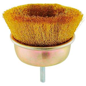 サンフレックス Sumflex サンフレックス No.4114 軸付カップ型ワイヤーブラシ 75mm径 真鍮線 Sumflex