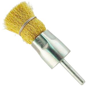 サンフレックス Sumflex サンフレックス No.4205 軸付筆型ワイヤーブラシ 25mm径 真鍮線 Sumflex