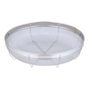 リトルウッド リトルウッド 18-8 エイブル 浅型ザル 28cm 12メッシュ