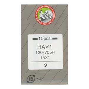 オルガン針 オルガン針 家庭用 ミシン針 薄生地用 #9 10本入 HAx1