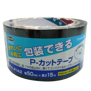 寺岡製作所 TERAOKA 寺岡製作所 4142 P-カットテープ黒 50ミリX15M テラオカ TERAOKA