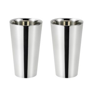 よこやま よこやま 燕熟の技 ステンレス二重タンブラー 300ml 内側ハーフミラー仕上 2P EJA-1200