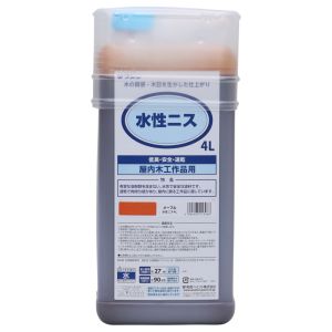 和信ペイント 和信ペイント 911302 # 水性ニス メープル 4L