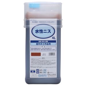 和信ペイント 和信ペイント 911303 # 水性ニス チーク 4L