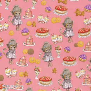 清原 KIYOHARA KIYOHARA Ringo CoCoちゃん カットクロス 生地 オックス 巾約110cm×50cmカット FP フランボワーズピンク RINF-04C FP 清原