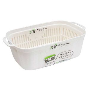 山田化学 山田化学 豆苗プランター ホワイト 21x12.5xH6.4cm NO1071