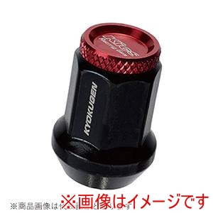 協永産業 KYO-EI  協永産業 HP16KR 極限 貫通ナット アルミキャップ付き M12XP1.5 16P レッド 16個入