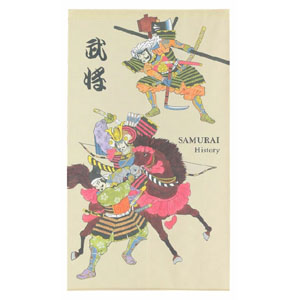 ナルミ ナルミ のれん 浮世絵 武将 幅85×長さ150cm 14-588
