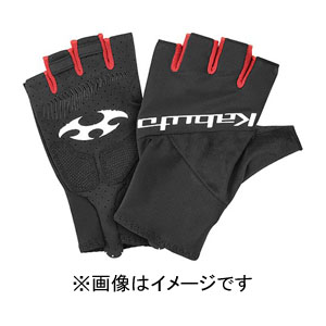オージーケーカブト OGK KABUTO オージーケーカブト PRG-8 グローブ 指切 XSサイズ ブラックレッド OGK KABUTO