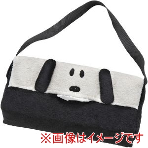 ボンフォーム BONFORM ボンフォーム 7438-05WH ティッシュカバー ファンシー もふもふ スヌーピー 250×120mm ホワイト ふんわり 65mmまでの厚さ対応