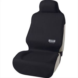 ボンフォーム BONFORM ボンフォーム 防水カーシートカバー ファインテックス 前席用1枚 枕一体型 ブラック 4361-10BK