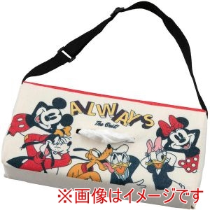 ボンフォーム BONFORM ボンフォーム 7462-05RE ティッシュカバー ファンシー ミッキーキャンバス 250×120mm レッド キャンパス調 65mm までの厚さ対応