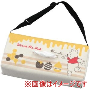 ボンフォーム BONFORM ボンフォーム 7464-05YE ティッシュカバー ファンシー プーさんキャンバス 250×120mm イエロー キャンパス調 65mm までの厚さ対応