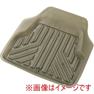 ボンフォーム BONFORM ボンフォーム 6489-48SM バケットマット 3D カーボンアロー 450×480mm スモーク リヤ フロントSS兼用1枚