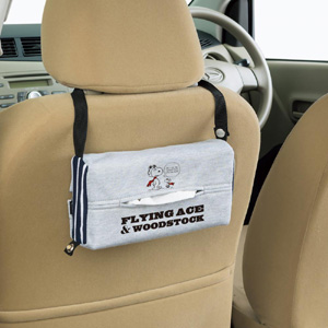 ボンフォーム BONFORM ボンフォーム フライングスヌーピー ティッシュカバー グレー 7503-05GR