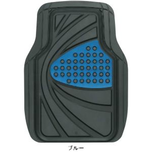 ボンフォーム BONFORM ボンフォーム デザインラバーマット 前席用 ブルー 6449-01BL