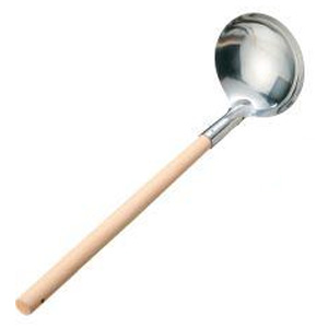 山儀工業所 山儀工業所 リス 18-0 木柄 レードル 穴明