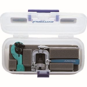 スーパーツール SUPERTOOL スーパーツール THS406R フレキ管ツバ出し工具 ラチェットハンドル式 カッターセット