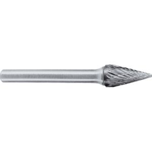 スーパーツール SUPERTOOL スーパーツール SB5C03 スーパー超硬バー シャンク径6mm 円錐型 ダブルカット 刃径 6.0 刃長 25