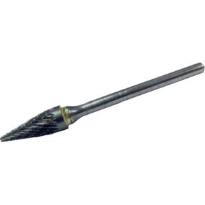 スーパーツール SUPERTOOL スーパーツール SB5B08 スーパー超硬バー ロー付 円錐型 ダブルカット 角度 22° 刃径 6.3mm 刃長 12.7mm 軸径 3.0mm