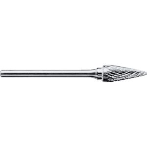 スーパーツール SUPERTOOL スーパーツール SB5B08S スーパー超硬バー ロー付 円錐型 シングルカット 角度 22° 刃径 6.3mm 刃長 12.7mm 軸径 3.0mm