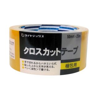 ダイヤテックス ダイヤテックス BCB-608 パイオラン クロスカットテープ シュリンク 黄 50mm×25m