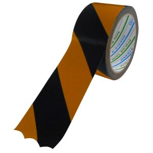 ダイヤテックス ダイヤテックス RF-30-YB-50 パイオラン 再帰反射テープ 50mmX10m  トラ柄