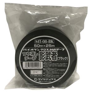 ダイヤテックス DIATEX ダイヤテックス MT-08-BK パイオラン つや消しテープ 影武者 ブラック 50mmＸ25m 厚さ0.16mm