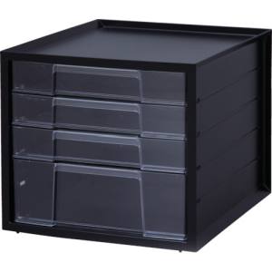 アイリスオーヤマ アイリスオーヤマ LCJ-4D-BK レターケース 4段 ブラック 227598