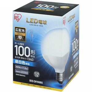 アイリスオーヤマ IRIS LED電球 ボール電球 100形相当 昼白色 LDG12N-G-10V4