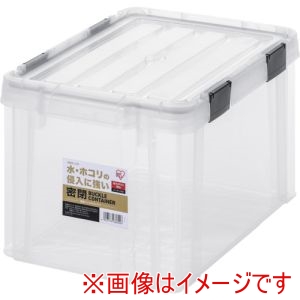 アイリスオーヤマ IRIS アイリスオーヤマ MBR-21R-CH 299228 密閉バックルコンテナ クリア/チャコールグレー メーカー直送 代引不可 北海道沖縄離島不可