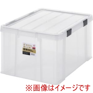 アイリスオーヤマ IRIS アイリスオーヤマ MBR-65R-CH 299231 密閉バックルコンテナ クリア/チャコールグレー メーカー直送 代引不可 北海道沖縄離島不可