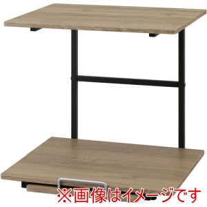 アイリスオーヤマ IRIS アイリスオーヤマ RUR-480R-B 299975 冷蔵庫上ラック ブラック/アッシュブラウン メーカー直送 代引不可 北海道沖縄離島不可