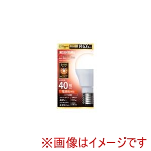 アイリスオーヤマ IRIS アイリスオーヤマ LDA3L-G-E17/W-4T9 LED電球 E17 全方向 40形相当 電球色