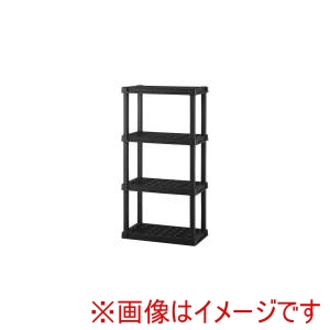 アイリスオーヤマ IRIS アイリスオーヤマ PLR-7204 プラスチックラック ブラック