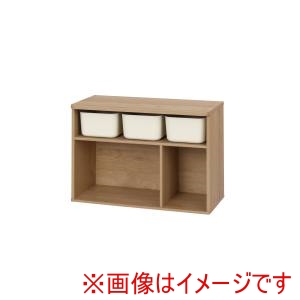アイリスオーヤマ IRIS アイリスオーヤマ RUSR-74L ラウンドシェルフ ナチュラル/ライトベージュ