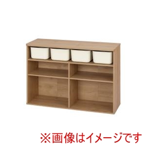 アイリスオーヤマ IRIS アイリスオーヤマ RUSR-97W ラウンドシェルフ ナチュラル/ライトベージュ