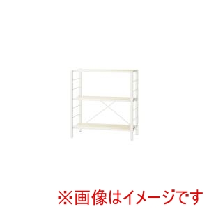 アイリスオーヤマ IRIS アイリスオーヤマ KRSR-3 組立簡単 連結スチールラック ホワイトアッシュ