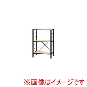 アイリスオーヤマ IRIS アイリスオーヤマ KRSR3-560 組立簡単 連結スチールラック ナチュラルオーク