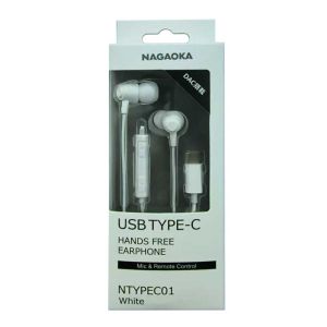 ナガオカ NAGAOKA ナガオカ NAGAOKA NTYPEC01WH TYPE-C イヤホン ホワイト