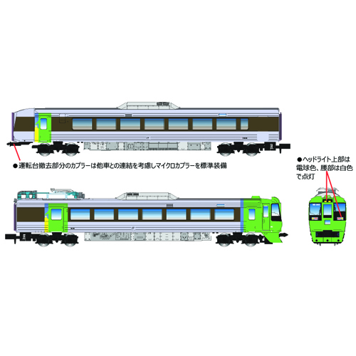 マイクロエース マイクロエース A7220 785系300番代 特急「スーパー白鳥」 用増結改造車 2両セット