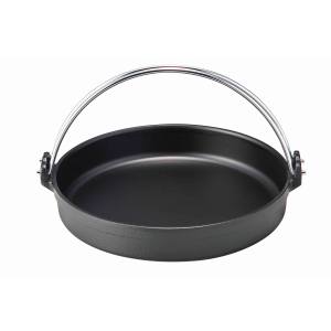 中部コーポレーション トキワ 鉄 すきやき鍋 黒 ツル付 30cm SY-11 中部コーポレーション