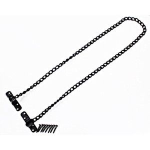ニッサチェイン ニッサチェイン S-202 黒 転倒防止金具80cm2本入