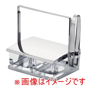 エムタカ M-TAKA エムタカ ガラス製 薬味入れ No.825 2ヶ仕切