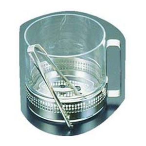 エムタカ M-TAKA エムタカ ガラス製 アイスペール トング付 9028 W