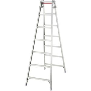 長谷川工業 ハセガワ ハセガワ RD-21B アルミはしご兼用脚立 標準タイプ ワンタッチバー RD型 7段 10265