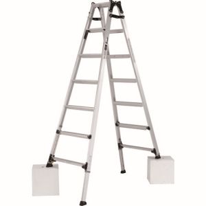 アルインコ ALINCO アルインコ PRW210FX 伸縮脚立 ステップ幅広 210cm 最大使用質量100kg メーカー直送 代引不可 北海道沖縄離島不可