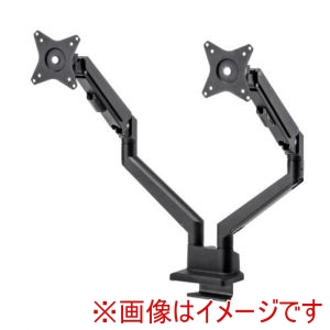 サンワサプライ SANWA SUPPLY サンワサプライ CR-LAC2403BK モニターアーム デュアル ガススプリング式 薄型ショートクランプ ブラック 直送 代引不可 北海道沖縄離島不可